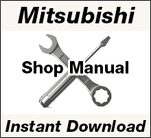 Mitsubishi Shop Manual PDF